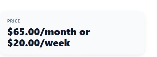 Actual public educator-class weekly and monthly pricing panel